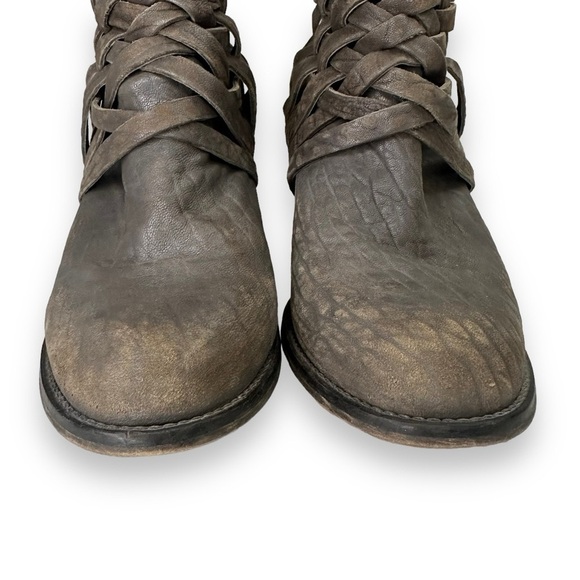 Free People Carerra Basket Weave Boot 10 Gray - Picture 3 of 15